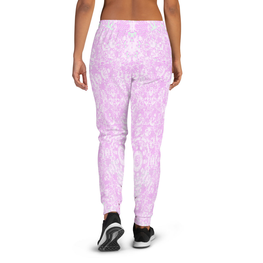 Victorian lace print sweatpants, womens joggers, Size XS to 3XL plus size, design 09