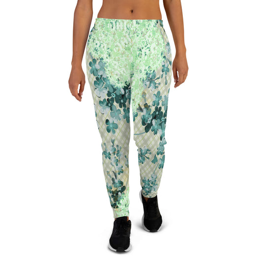 Victorian lace print sweatpants, womens joggers, Size XS to 3XL plus size, design 53