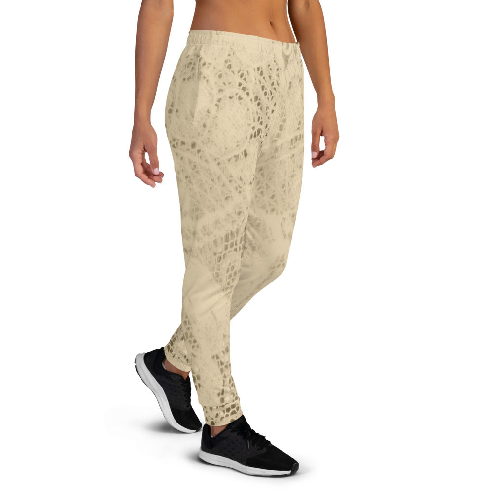 Victorian lace print sweatpants, womens joggers, Size XS to 3XL plus size, design 26