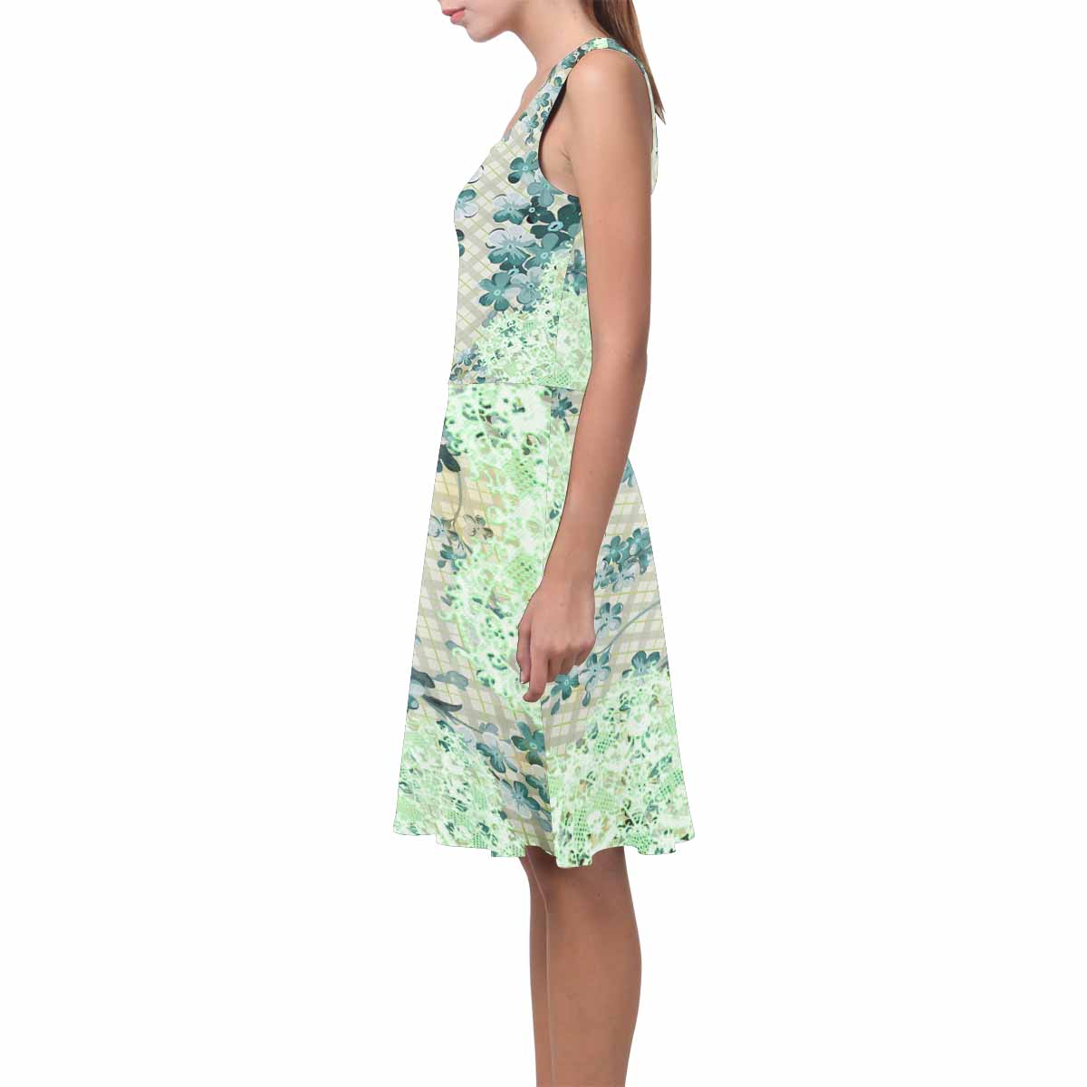 Victorian printed lace summer dress, Design 53