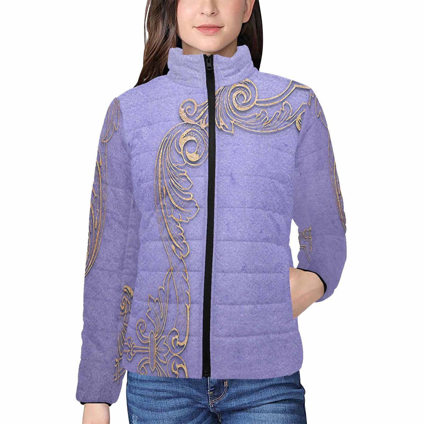 Antique general print quilted jacket, design 45