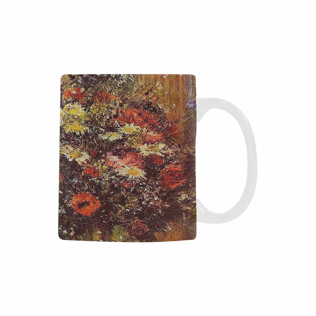 Vintage floral coffee mug or tea cup, Design 24