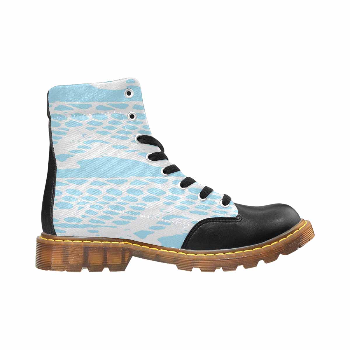 Victorian lace print, cute but tough, Winter walk about  boots, design 08