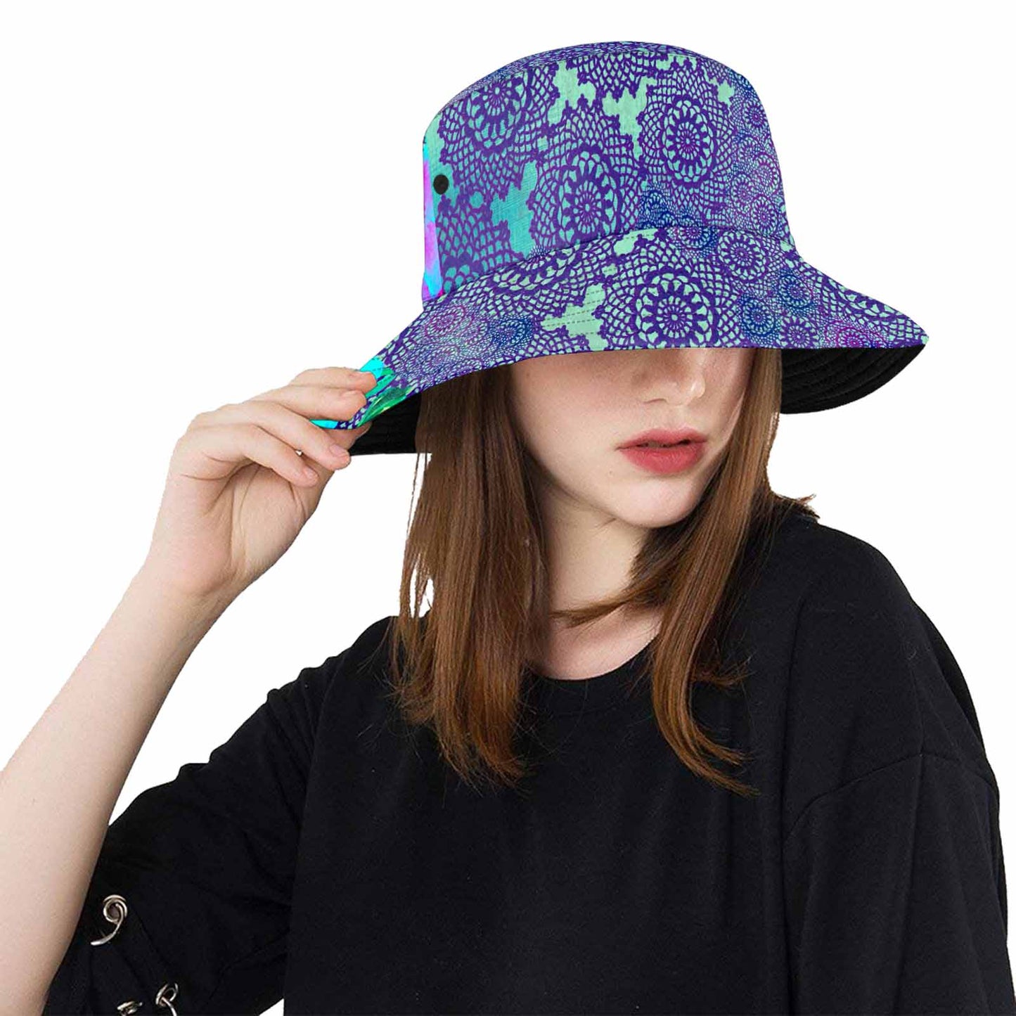 Victorian lace Bucket Hat, outdoors hat, design 14