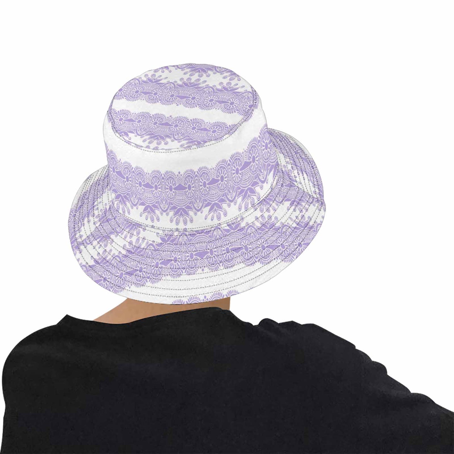 Victorian lace Bucket Hat, outdoors hat, design 07