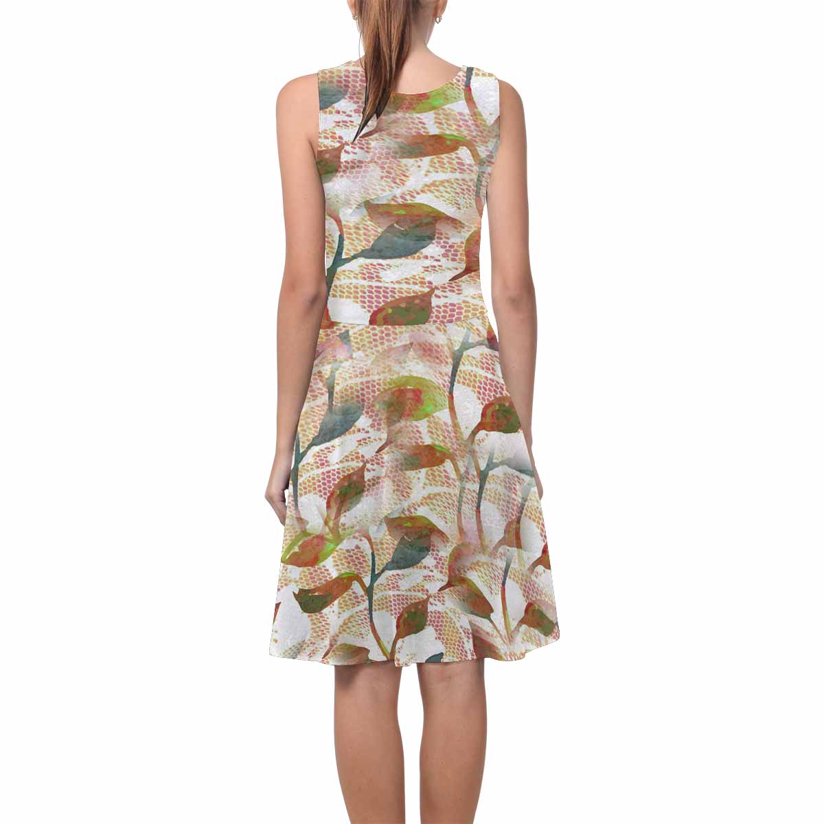 Victorian printed lace summer dress, Design 52