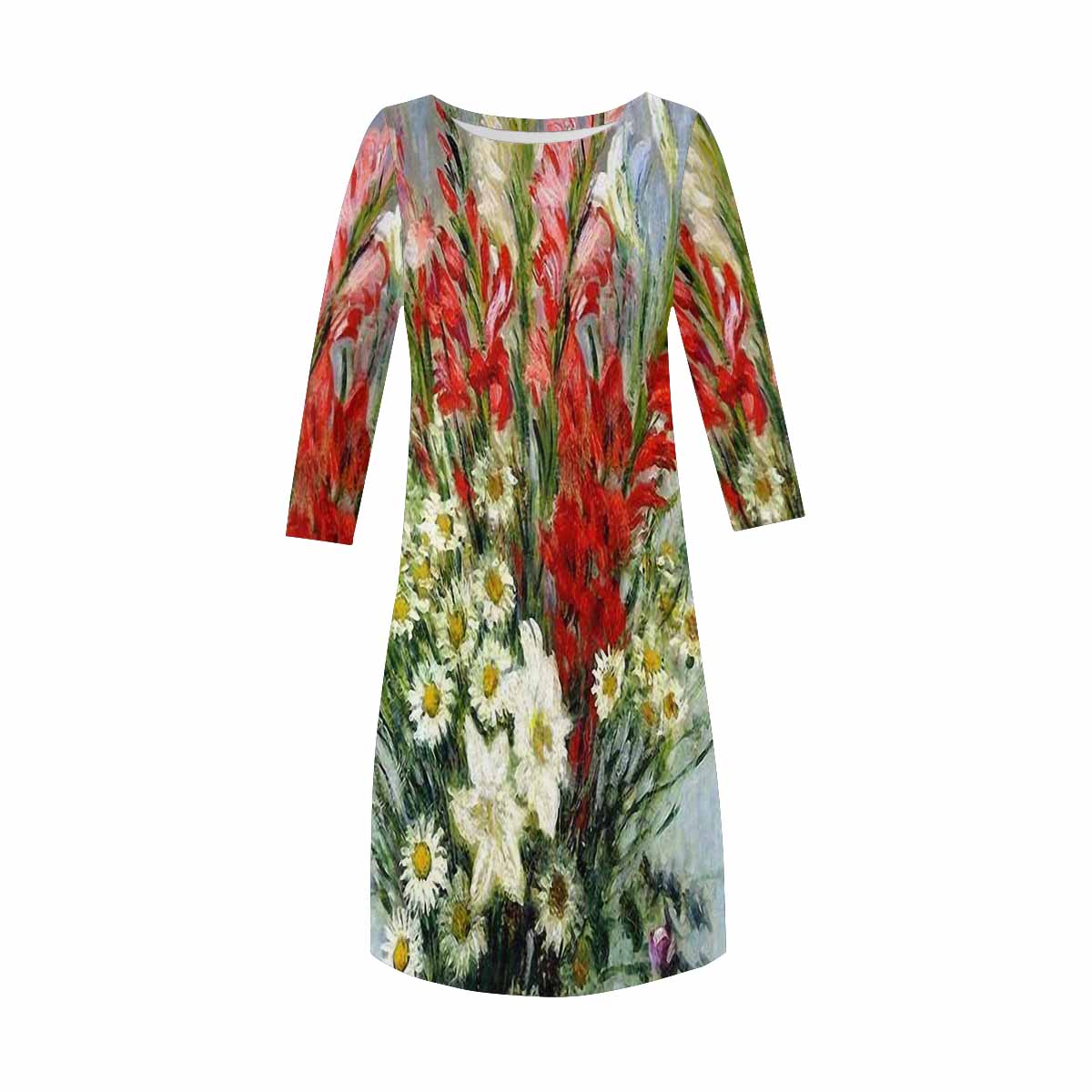 Vintage floral loose dress, model D29532 Design 43