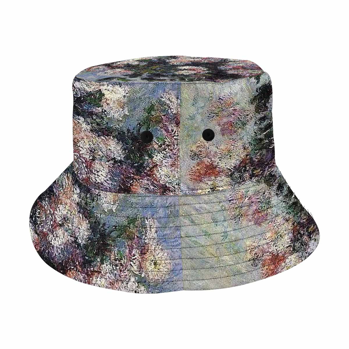 Vintage floral unisex bucket boonie Hat, outdoors hat, Design 44