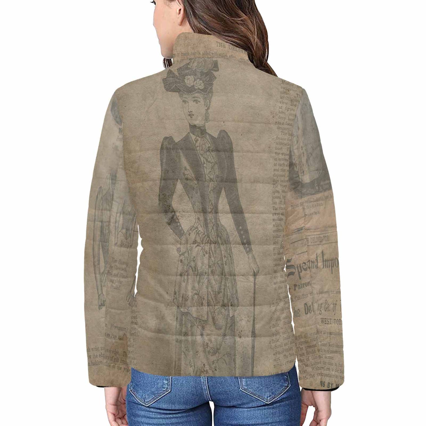 Antique general print quilted jacket, design 36