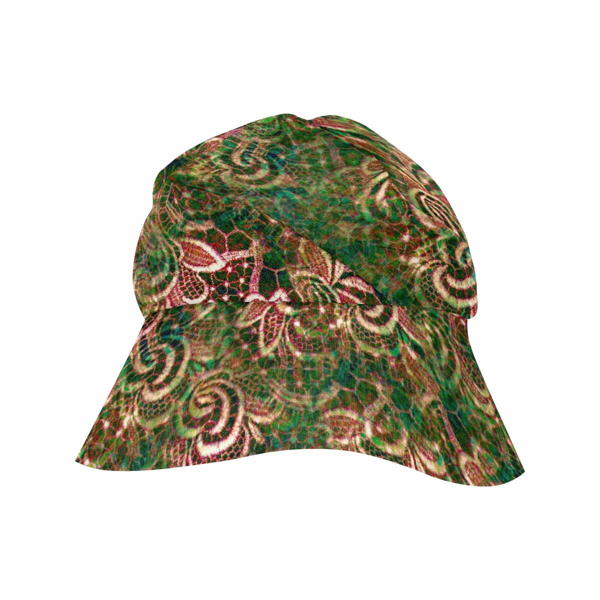 Victorian lace print, wide brim sunvisor Hat, outdoors hat, design 34