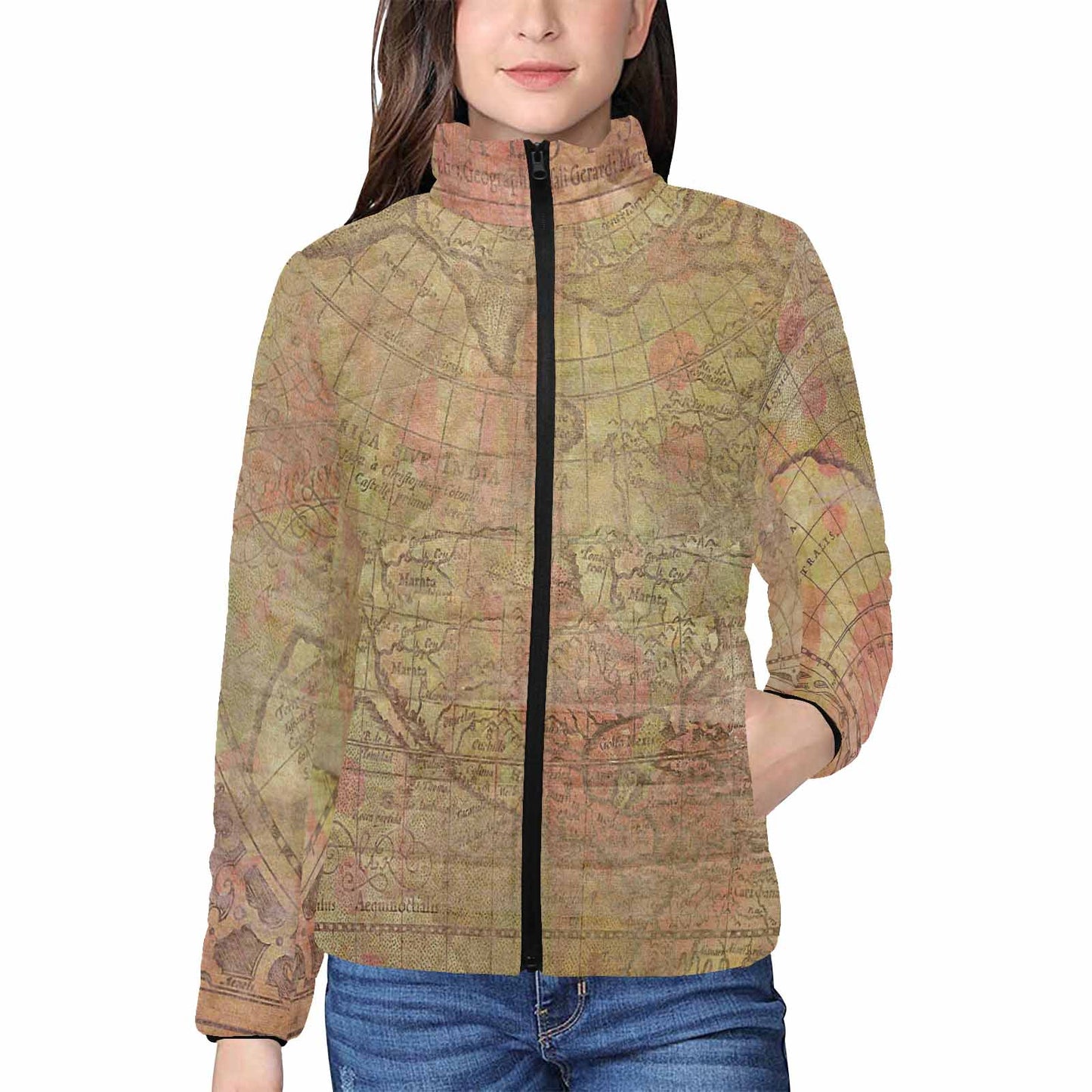 Antique general print quilted jacket, design 62