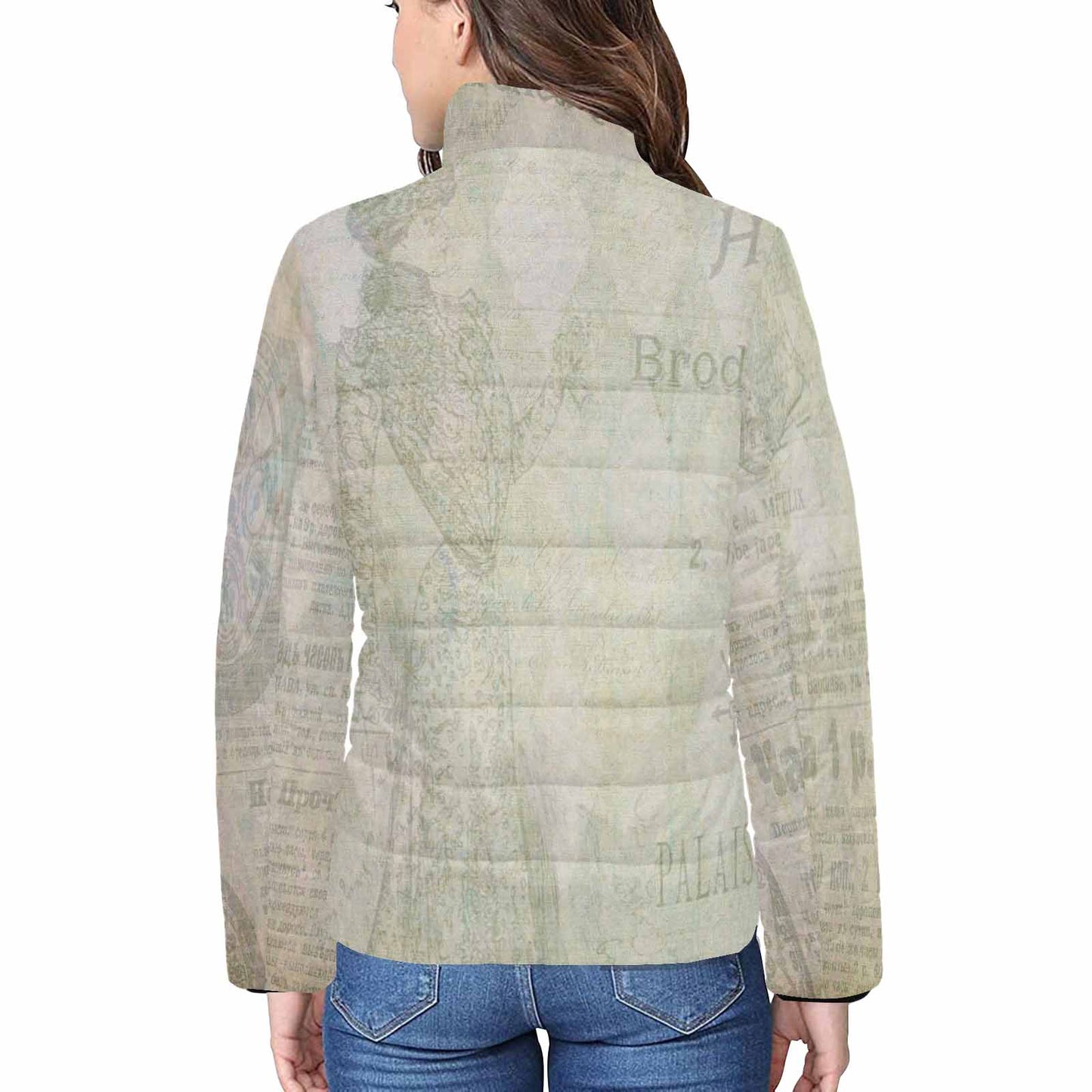 Antique general print quilted jacket, design 27