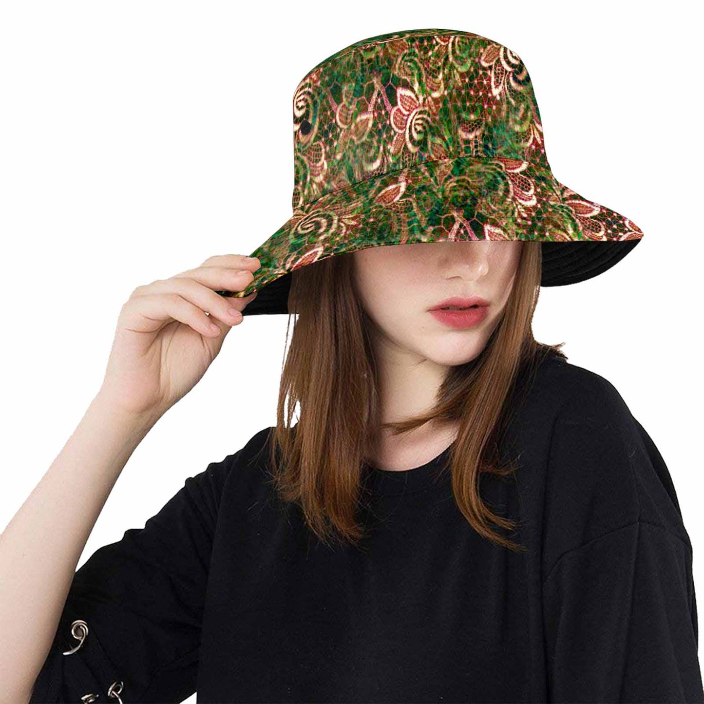 Victorian lace Bucket Hat, outdoors hat, design 34