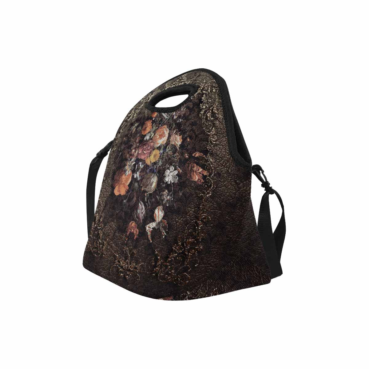 Antique general print, insulated lunch bag, design 12