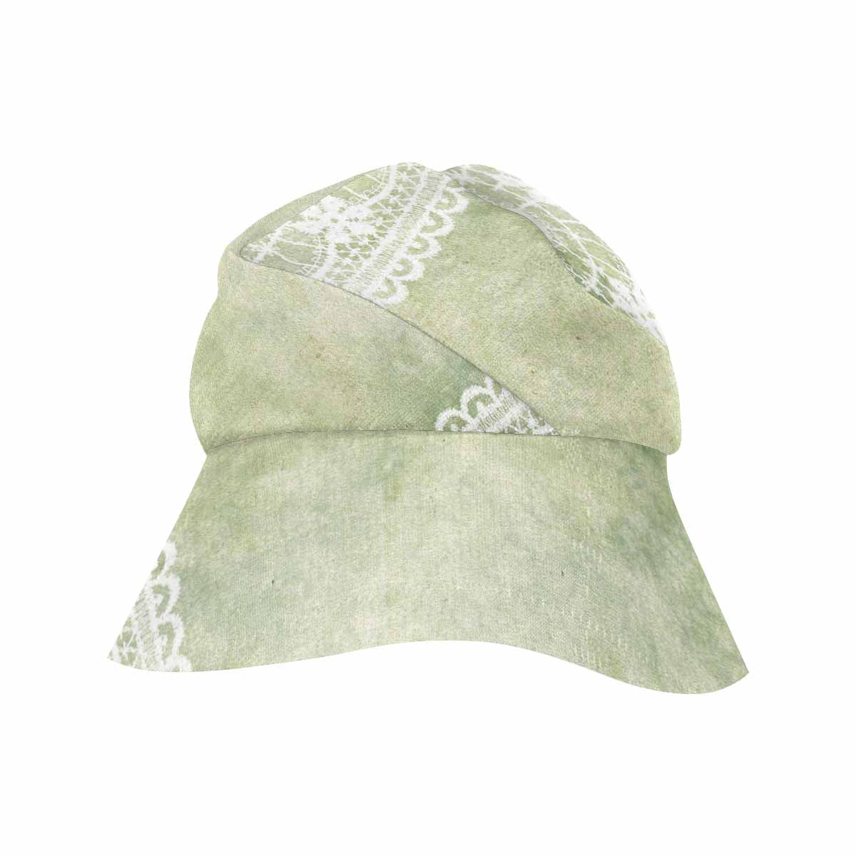 Victorian lace print, wide brim sunvisor Hat, outdoors hat, design 42