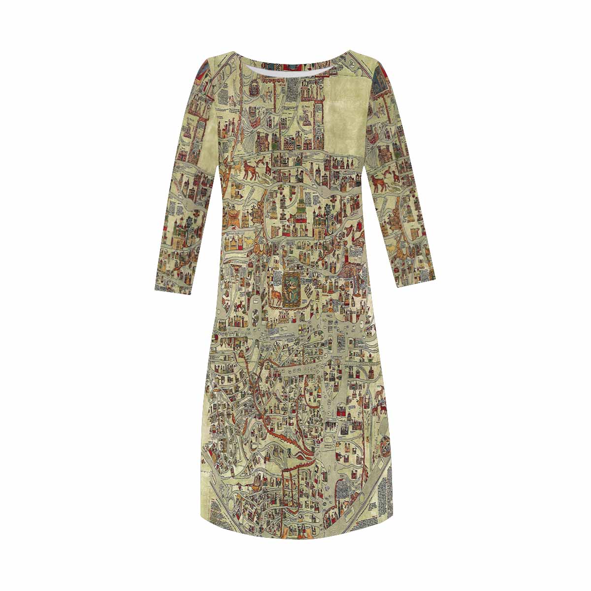Antique Map loose dress, MODEL 29532, design 20