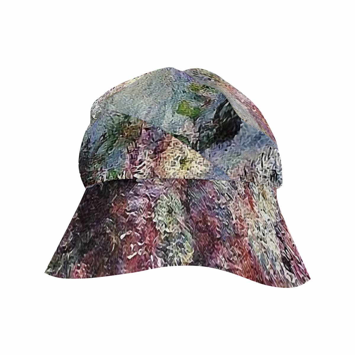Vintage floral wide brim sunvisor Hat, outdoors hat, Design 44