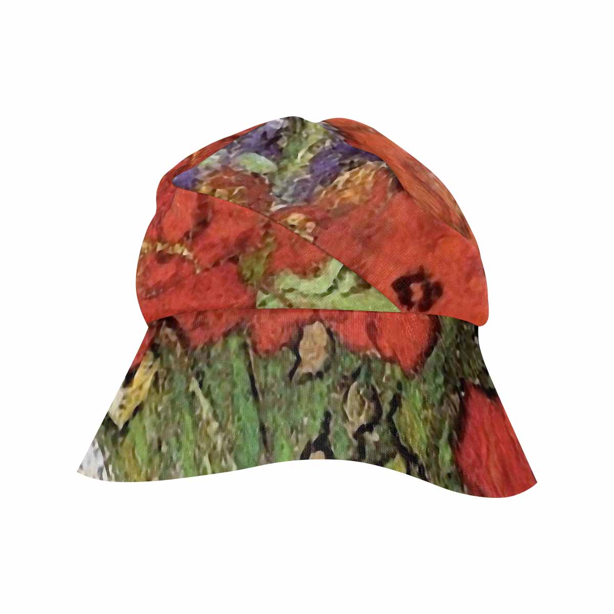 Vintage floral wide brim sunvisor Hat, outdoors hat, Design 47