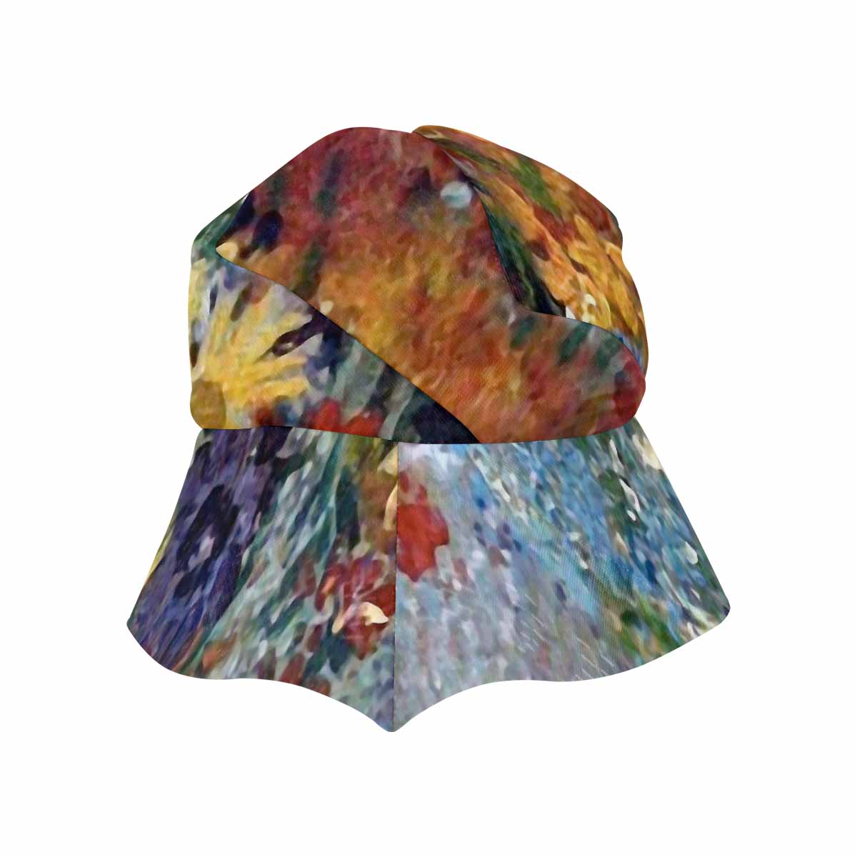 Vintage floral wide brim sunvisor Hat, outdoors hat, Design 41