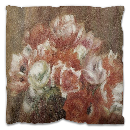Vintage floral Outdoor Pillows, throw pillow, mildew resistance, various sizes, Design 15
