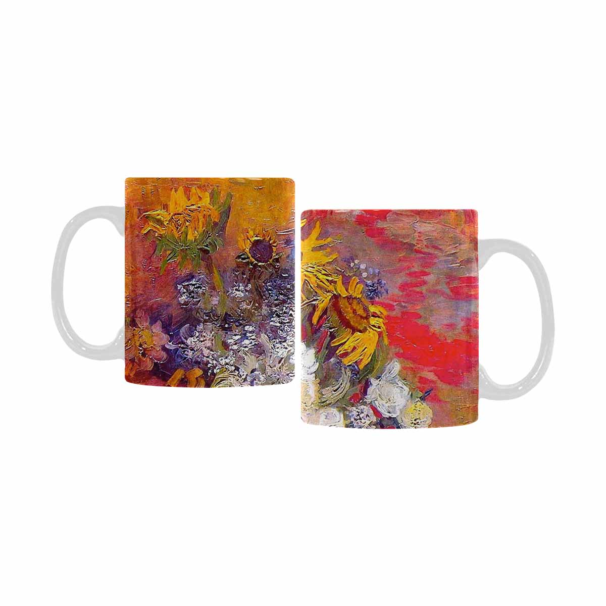 Vintage floral coffee mug or tea cup, Design 54