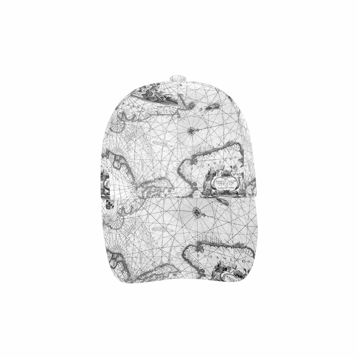 Antique Map design dad cap, trucker hat, Design 5