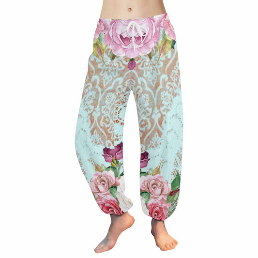 Victorian lace print Haram pants, loose comfy pants design 24