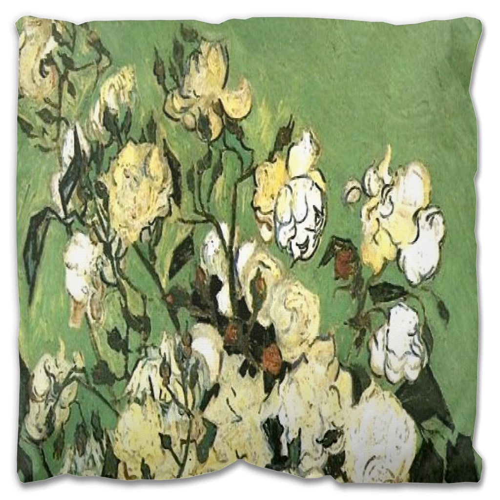 Vintage floral Outdoor Pillows, throw pillow, mildew resistance, various sizes, Design 55