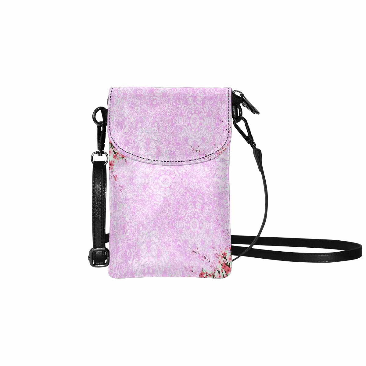 Victorian lace print cell phone purse, mobile purse, Design 09
