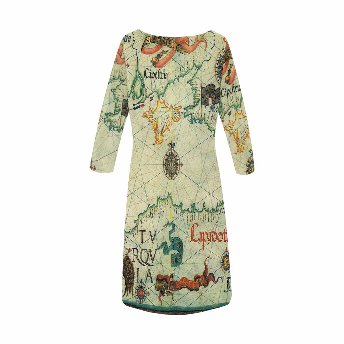 Antique Map loose dress, MODEL 29532, design 27