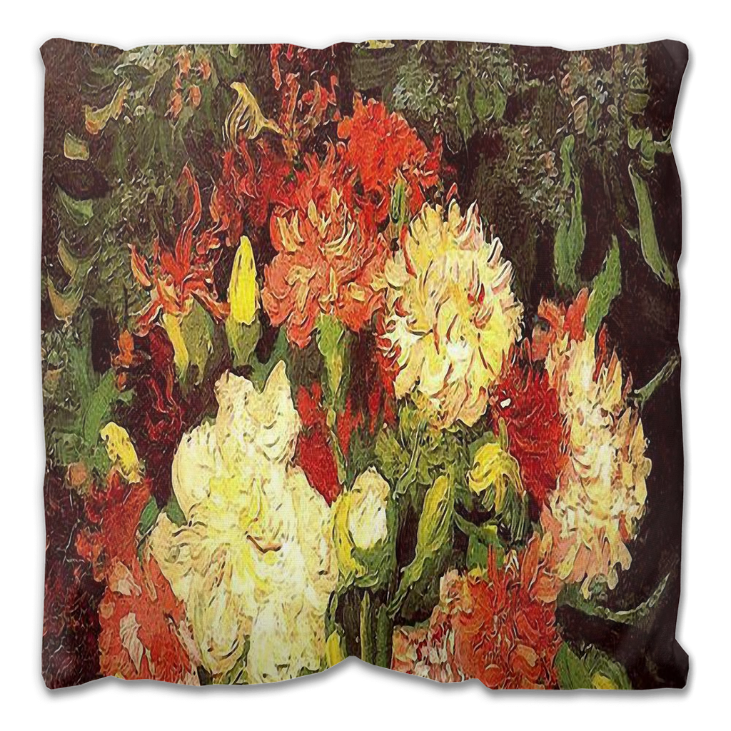 Vintage floral Outdoor Pillows, throw pillow, mildew resistance, various sizes, Design 33