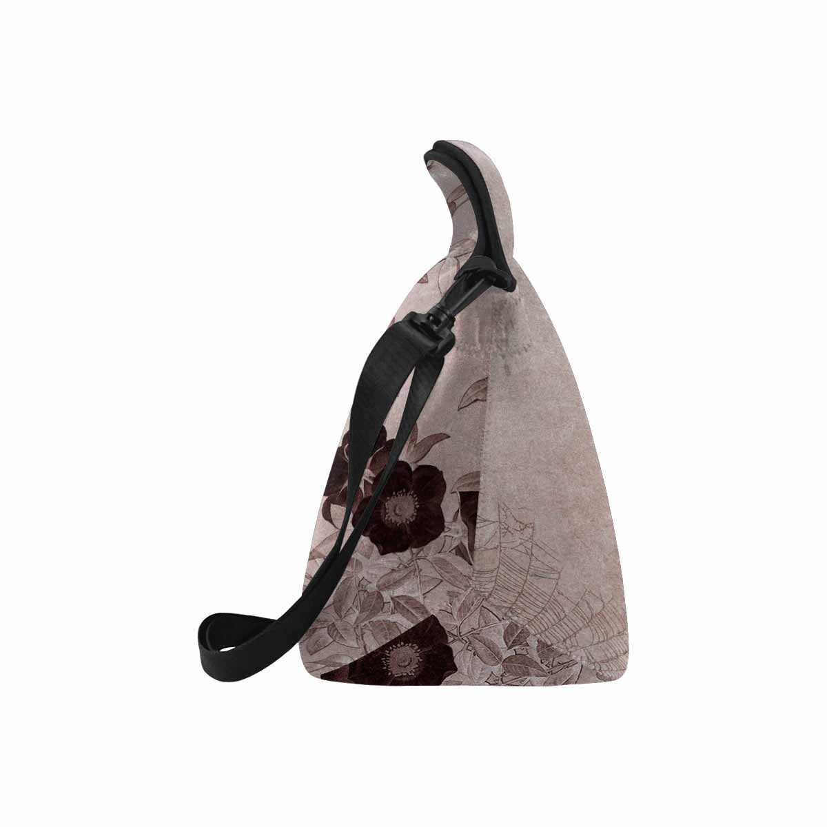 Antique general print, insulated lunch bag, design 14