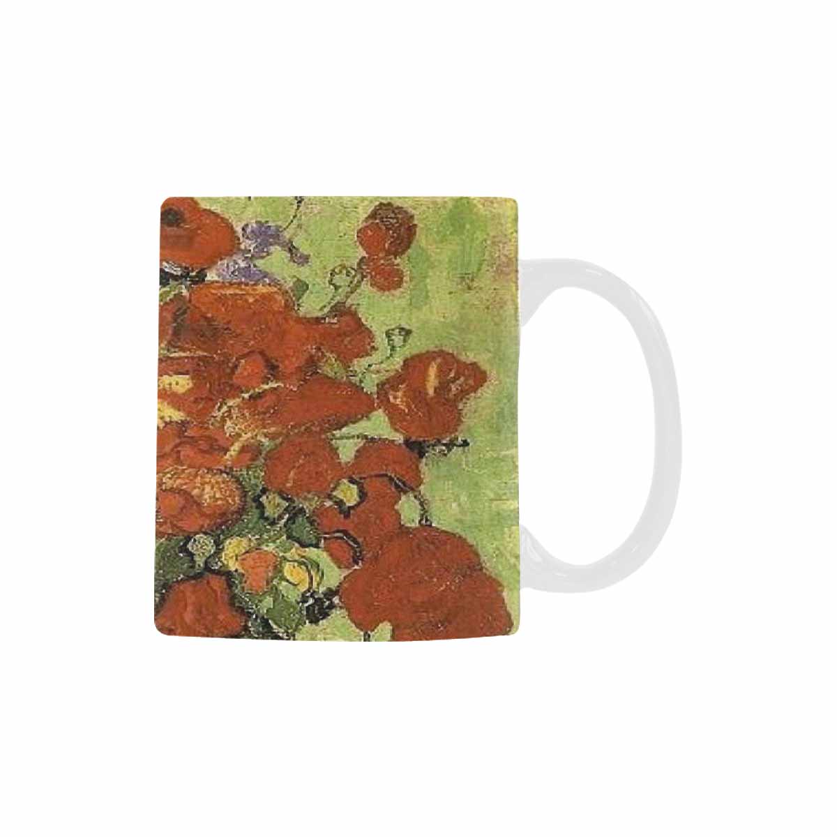 Vintage floral coffee mug or tea cup, Design 56