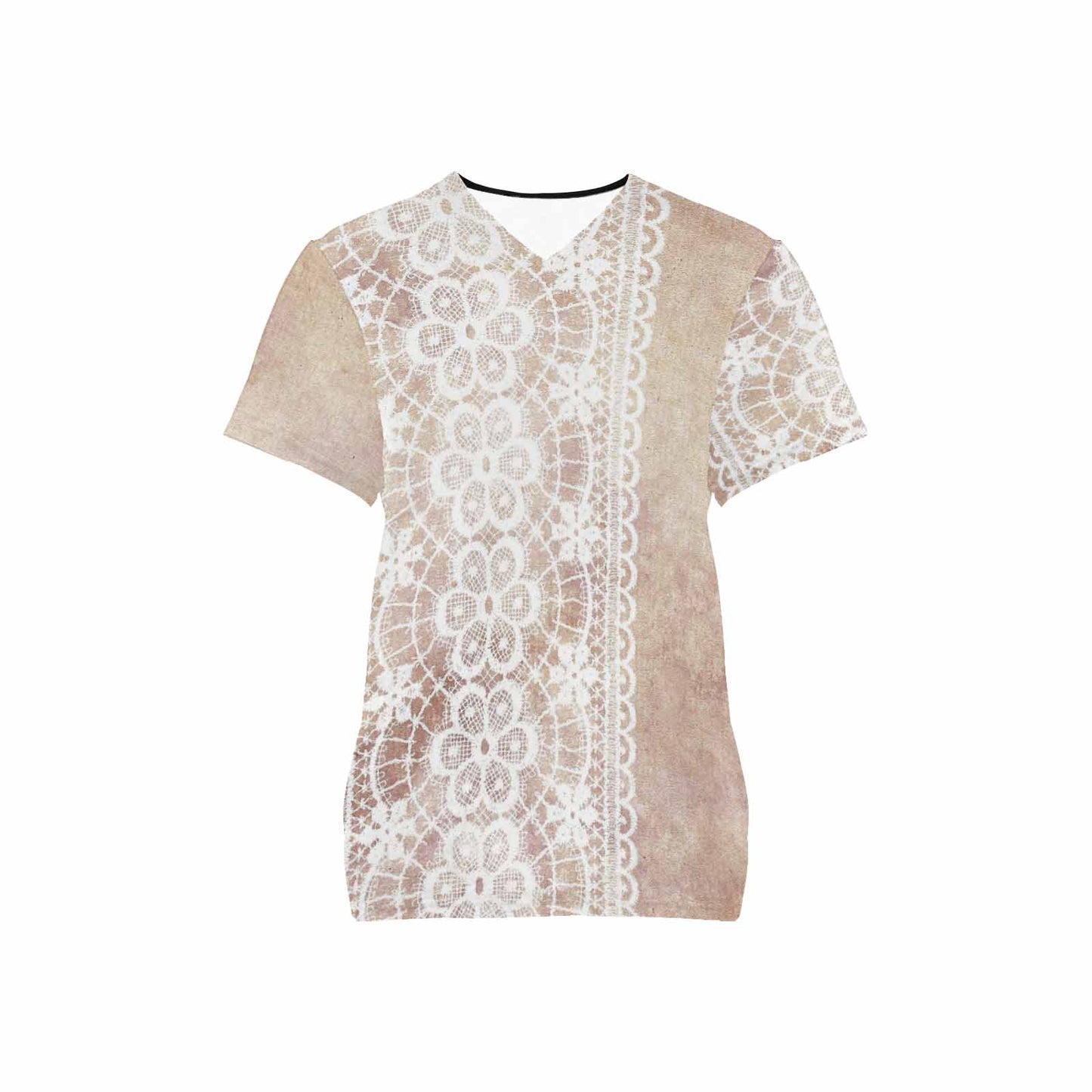 Victorian lace print professional scrubs, nurses scrub, unisex, design 35