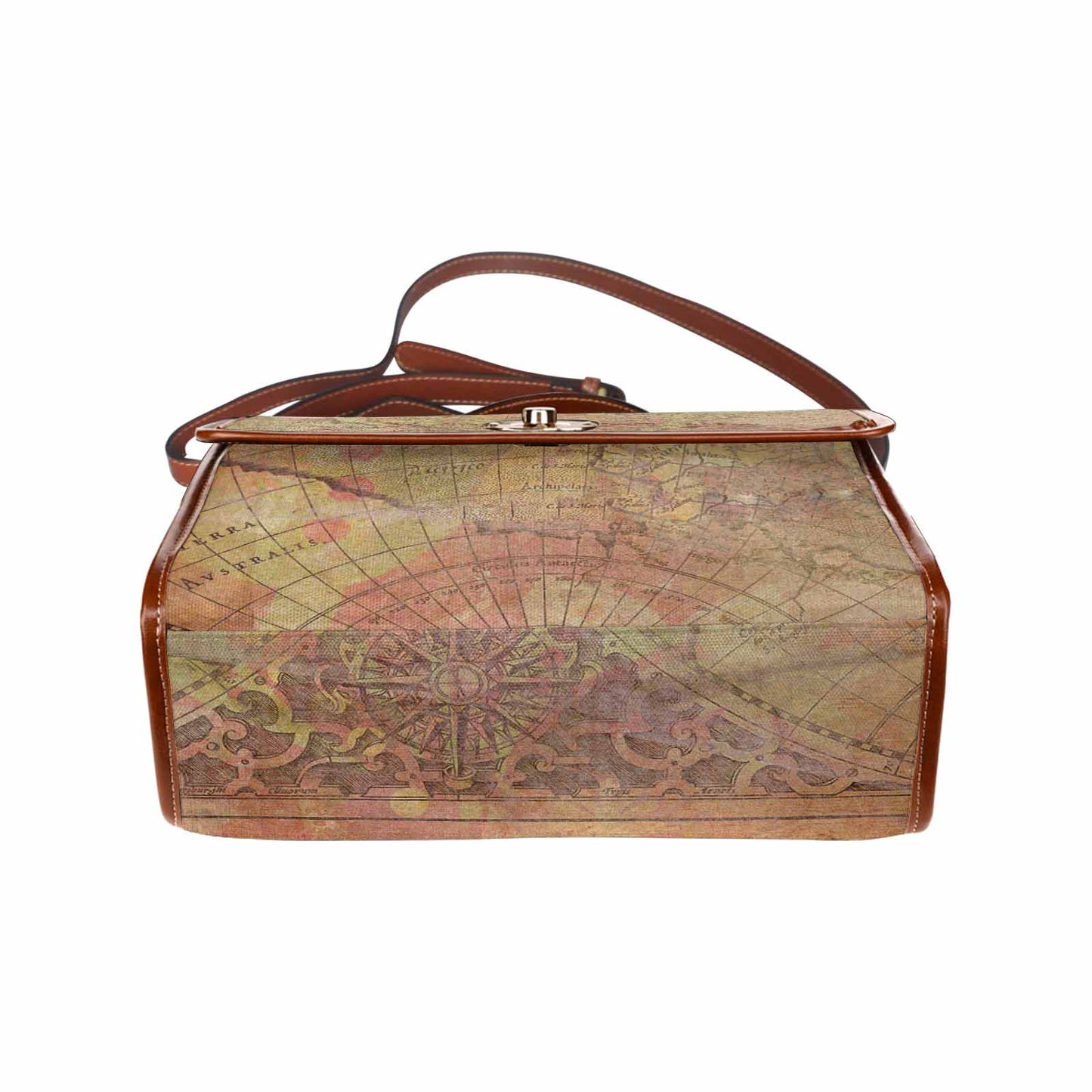 Antique Map Handbag, Model 1695341, Design 41