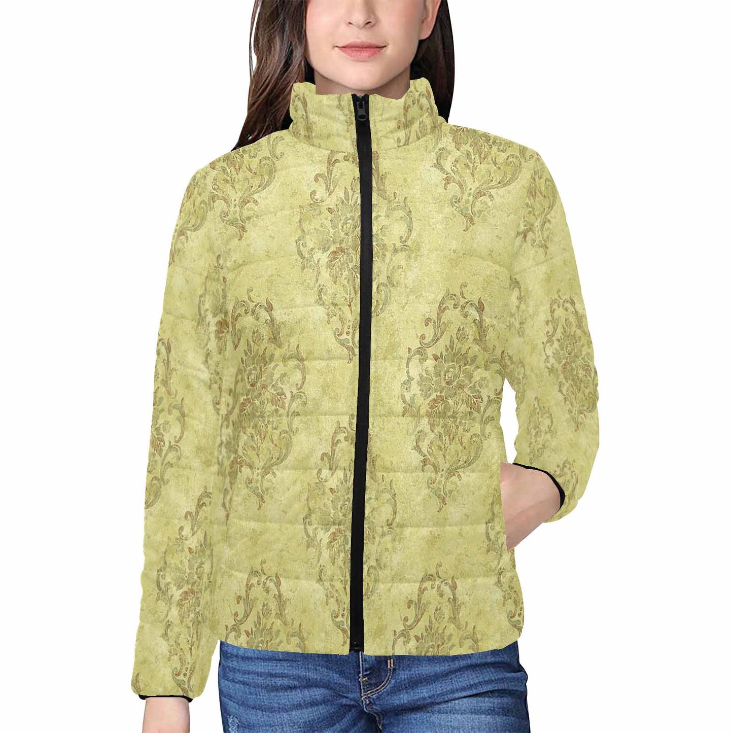 Antique general print quilted jacket, design 05