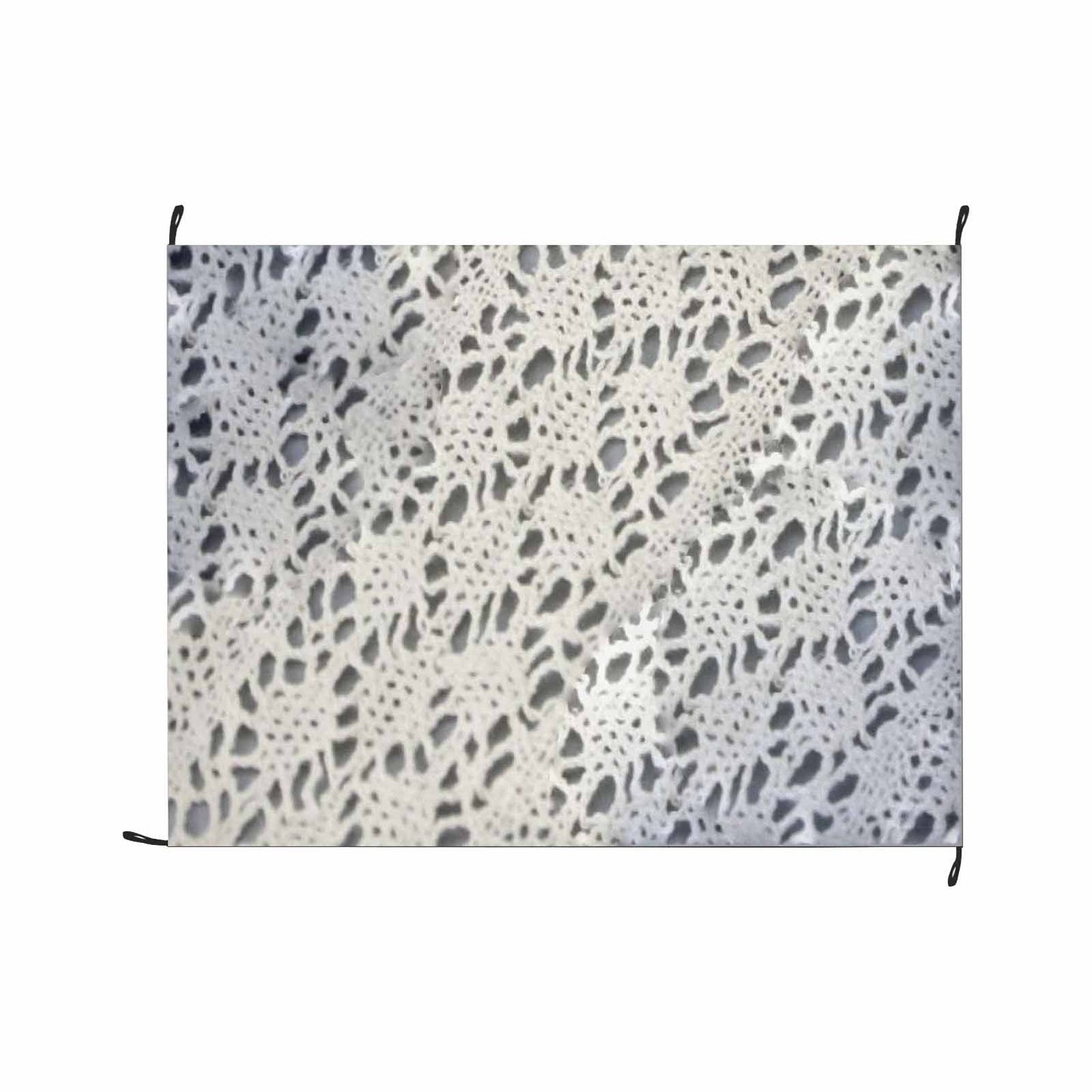 Victorian lace print waterproof picnic mat, 69 x 55in, design 12