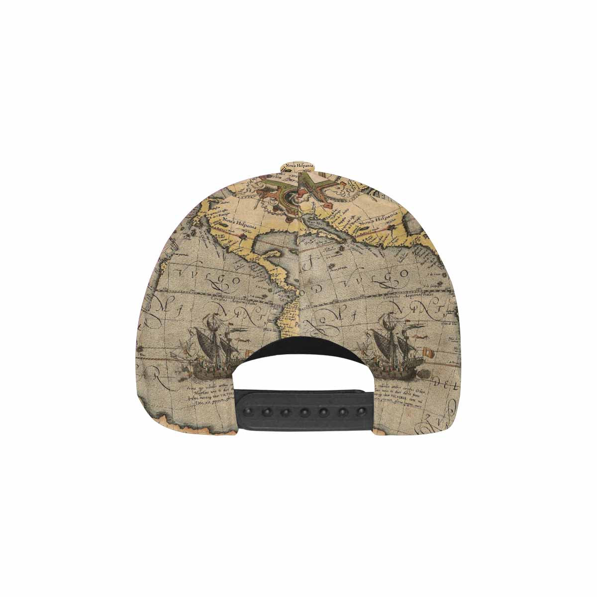 Antique Map design dad cap, trucker hat, Design 46