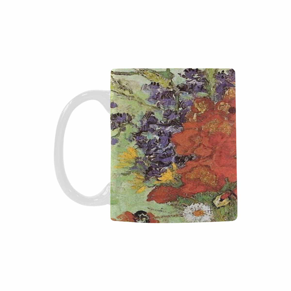 Vintage floral coffee mug or tea cup, Design 47