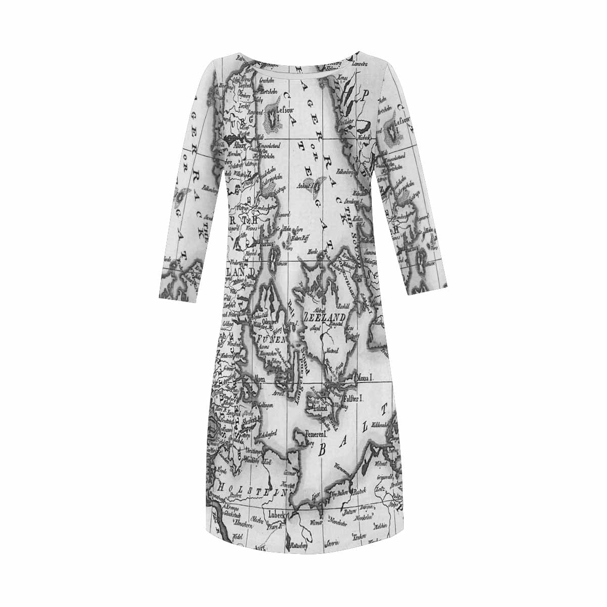 Antique Map loose dress, MODEL 29532, design 26