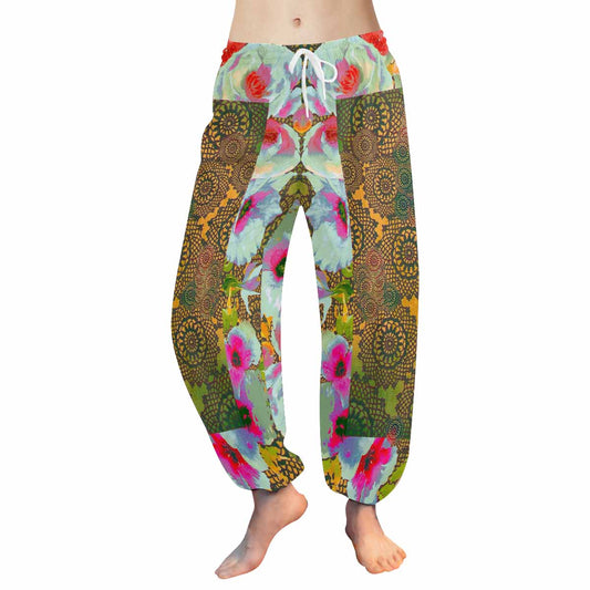 Victorian lace print Haram pants, loose comfy pants design 15