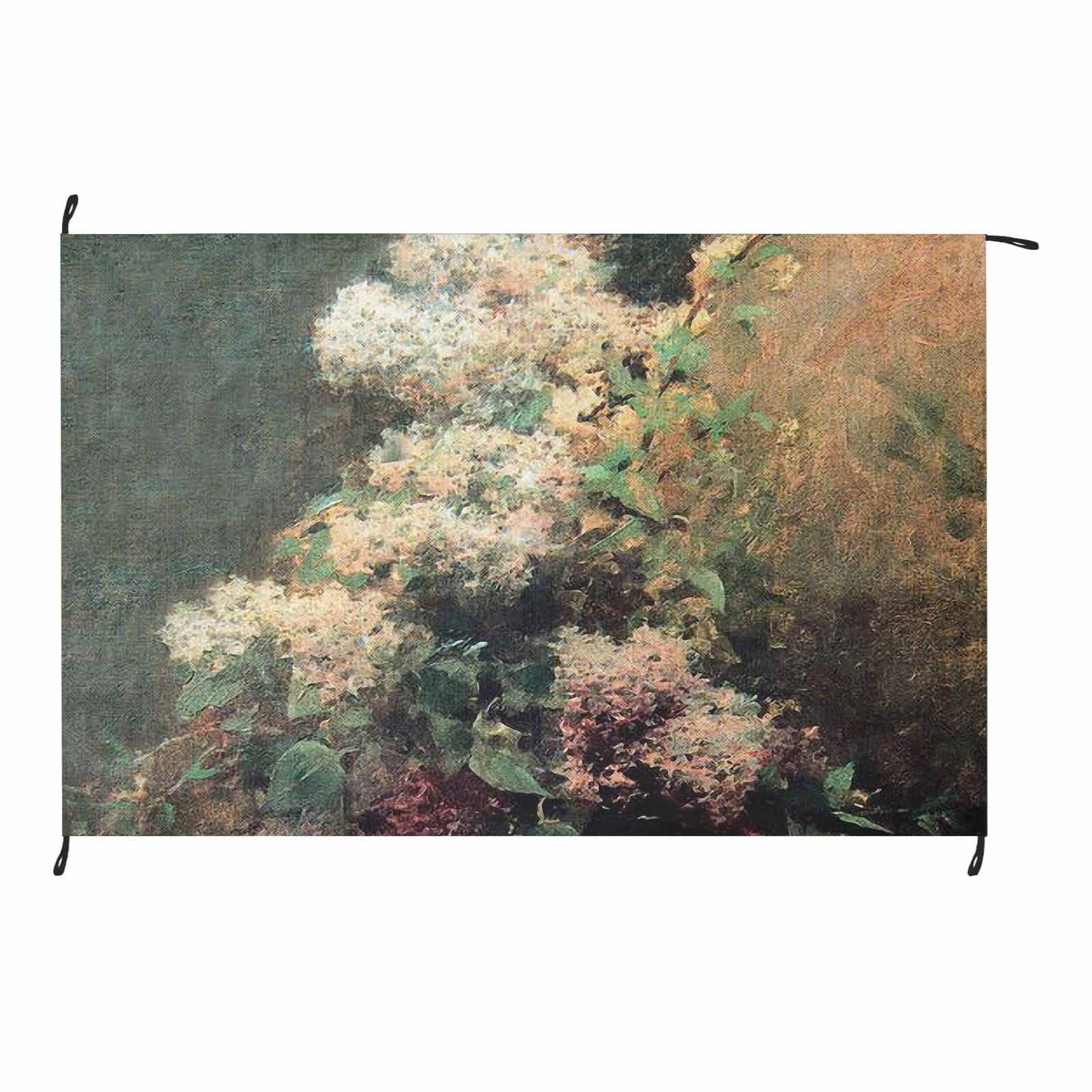 Vintage Floral waterproof picnic mat, 81 x 55in, Design 34