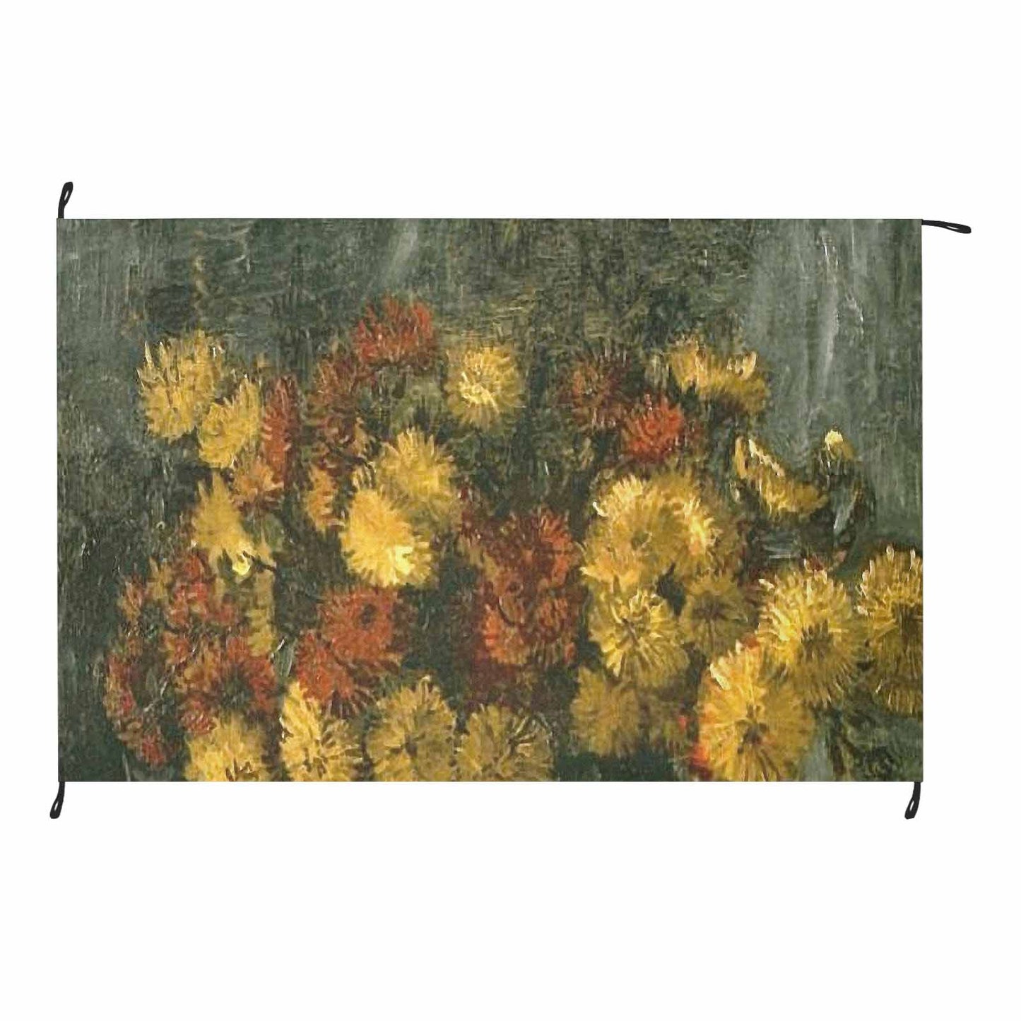 Vintage Floral waterproof picnic mat, 81 x 55in, Design 28