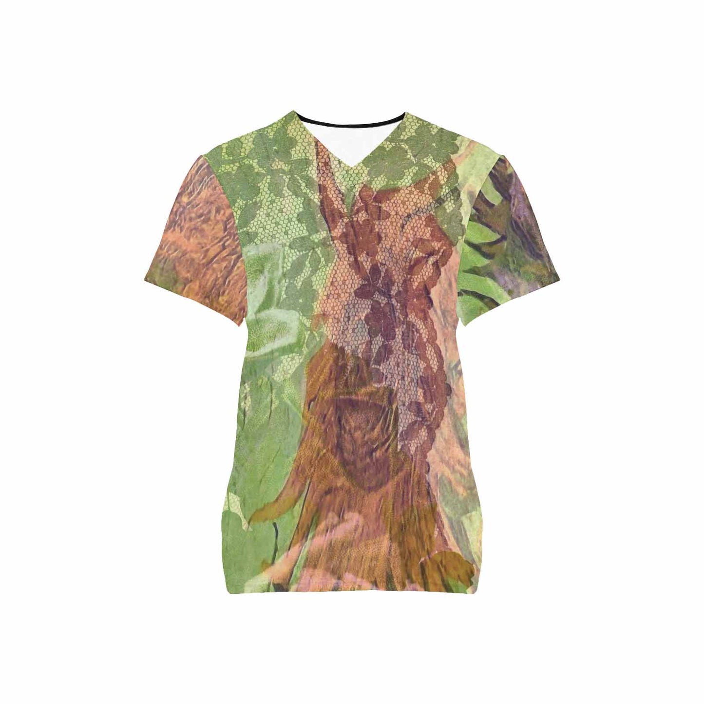 Vintage Floral professional scrubs, nurses scrub, unisex, Design 48xx