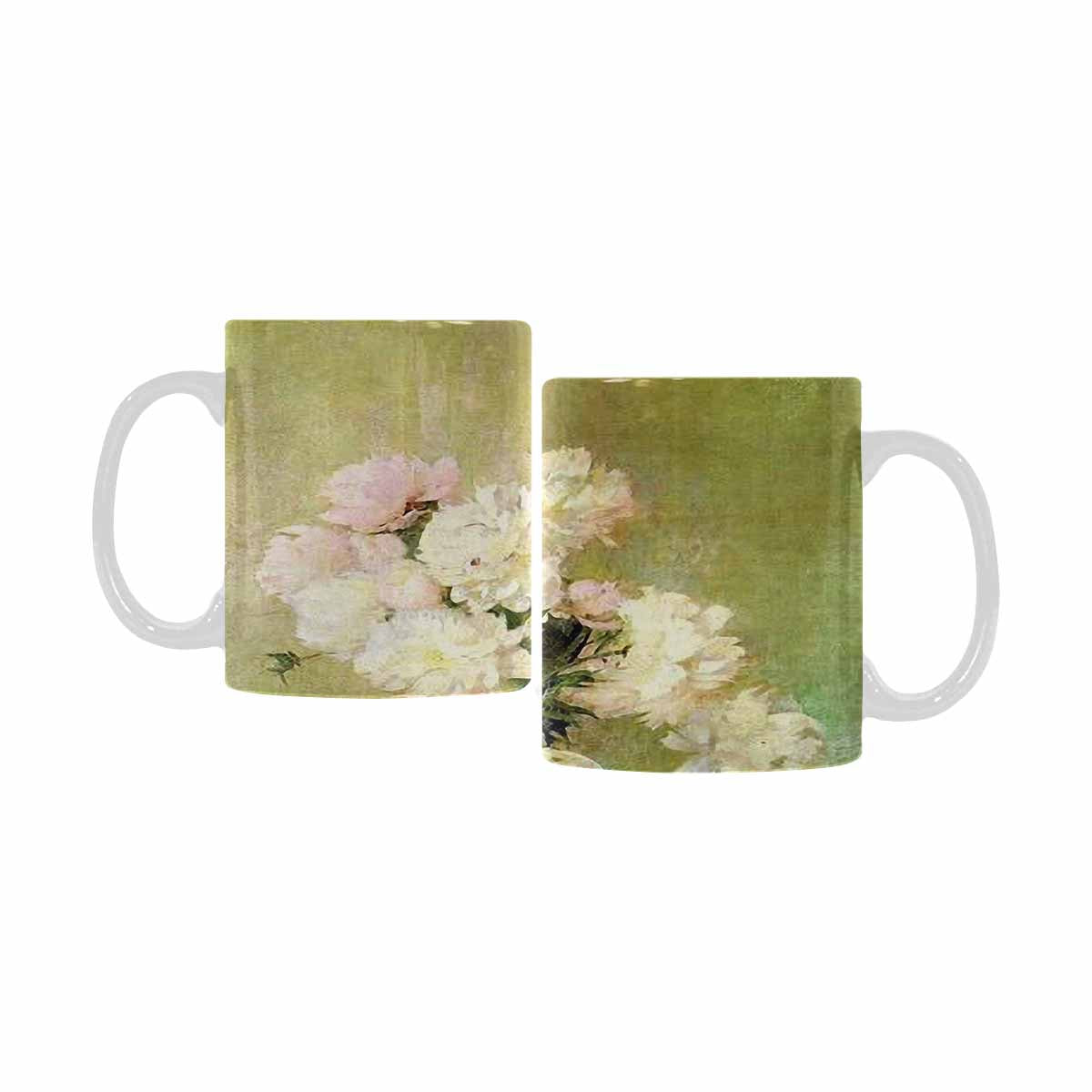 Vintage floral coffee mug or tea cup, Design 35