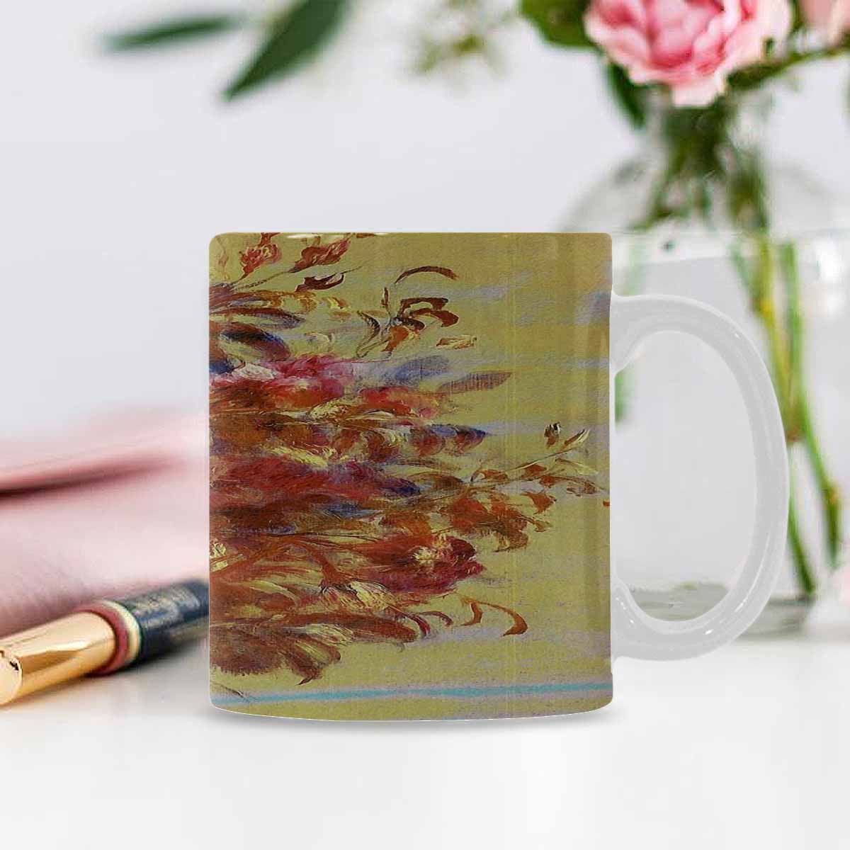 Vintage floral coffee mug or tea cup, Design 11