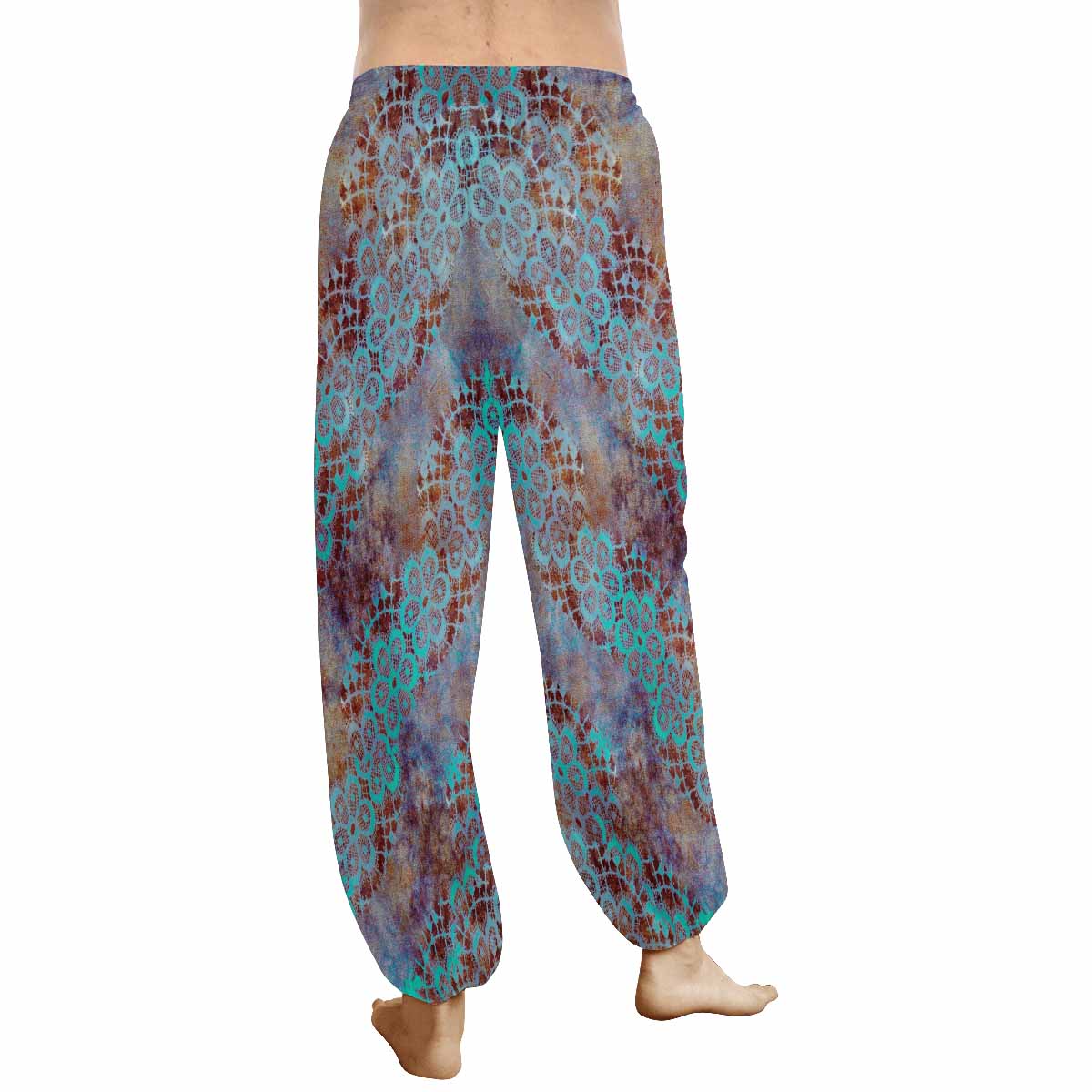 Victorian lace print Haram pants, loose comfy pants design 37