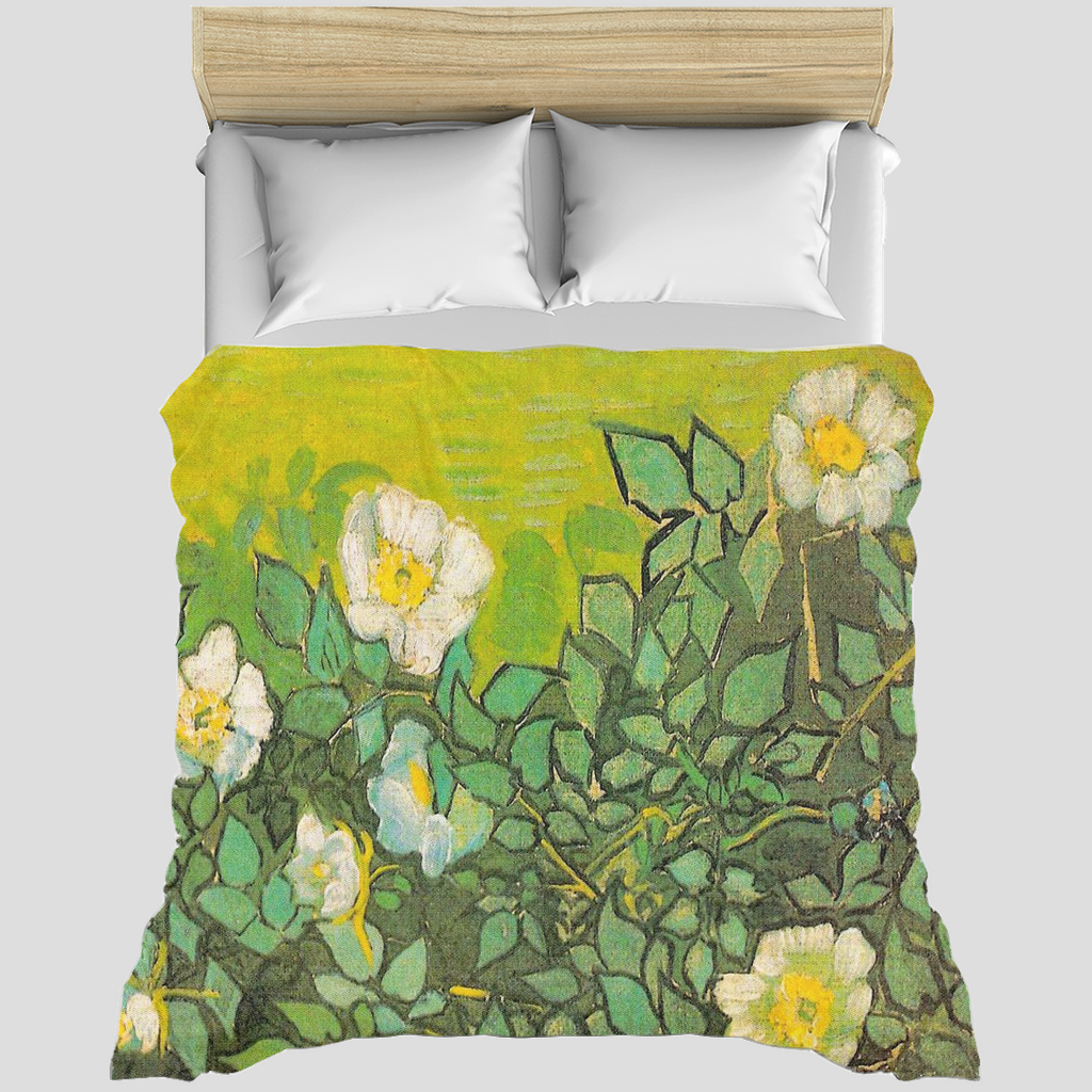 Vintage floral duvet cover, King, queen or twin, Design 01