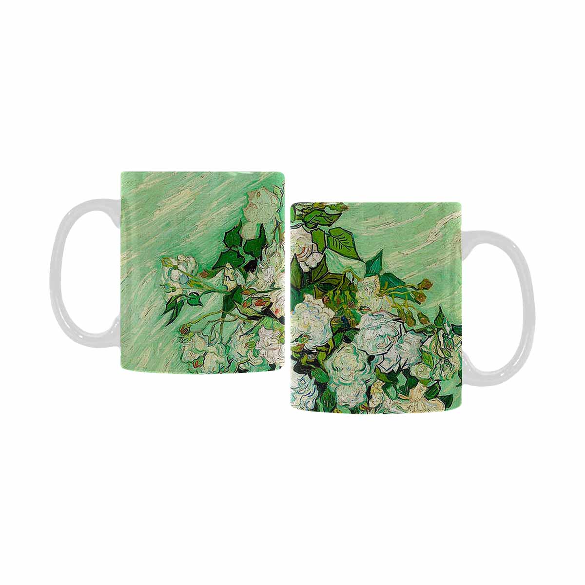 Vintage floral coffee mug or tea cup, Design 45