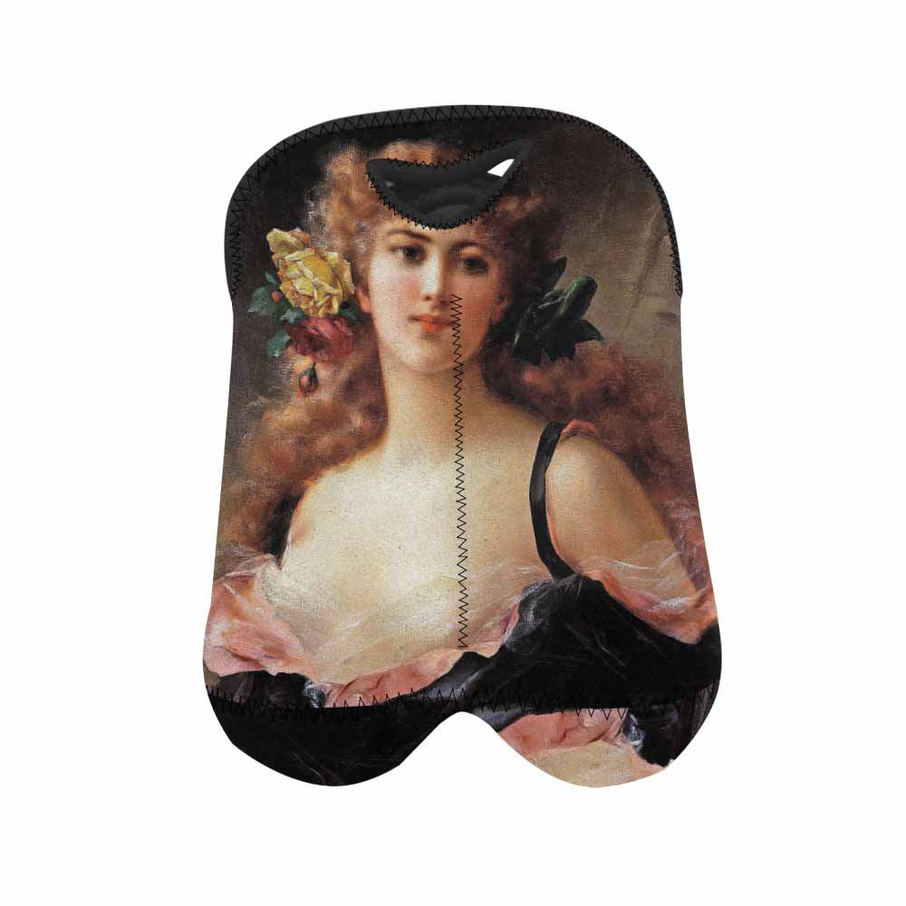 Victorian lady design 2 Bottle wine bag, Portrait of a Young Girl